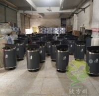 戶外環(huán)保鋼制果皮箱熱銷，深受客戶喜愛