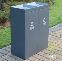 室內(nèi)搖蓋式不銹鋼分類(lèi)垃圾桶