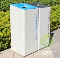 室內(nèi)商場(chǎng)直投口不銹鋼分類(lèi)垃圾桶