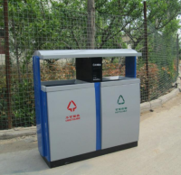 定制戶外噴粉金屬分類垃圾箱城市美學(xué)的靜默革命者