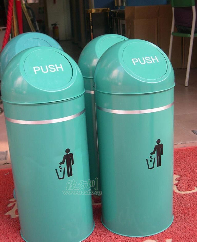 農(nóng)行鋼制垃圾桶